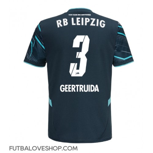 Dres RB Leipzig Lutsharel Geertruida #3 Tretina 2024-25 Krátky Rukáv